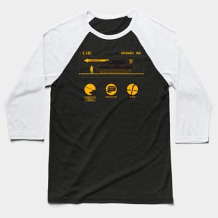 Infographic German super-heavy tank E-100 Baseball T-Shirt